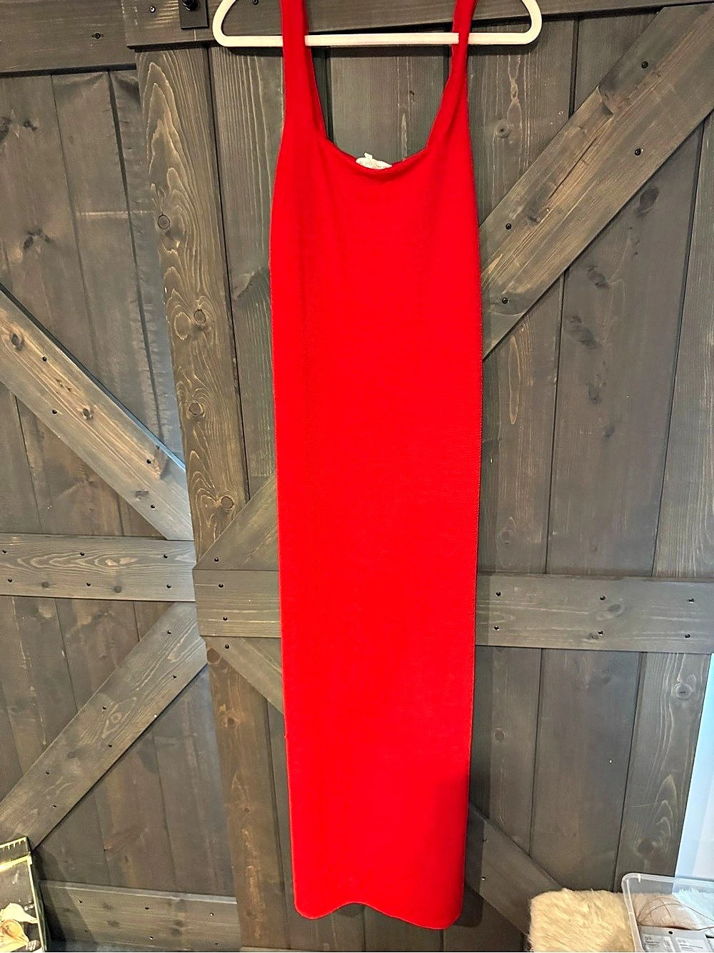 BCBG Generation Red Maxi Dress Size Large Like New
